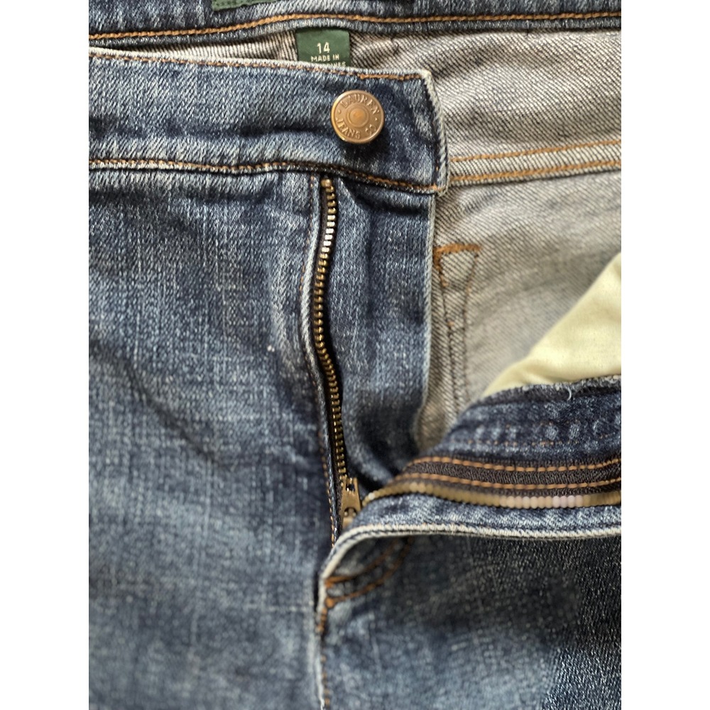 Lauren Ralph Lauren Jeans Co Straight Leg Blue Denim Jeans Women Size 14 Stretch - Picture 6 of 6
